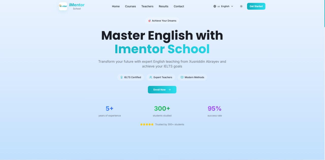 iMentor School project screenshot